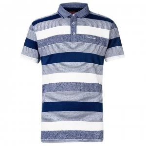 Image of Pierre Cardin Dye Jersey Polo Shirt Mens - Teal/Denim/Wht
