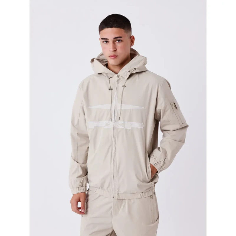 Image of Project X Paris Hooded zipped jacket Project X Paris Beige Male M