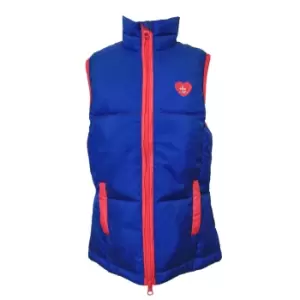 Image of Hy Childrens/Kids Thelwell Collection Race Gilet (7-8 Years) (Cobalt Blue/Magenta)