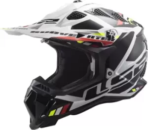 Image of LS2 MX700 Subverter Evo Stomp Motocross Helmet, black-white, Size 2XL, black-white, Size 2XL