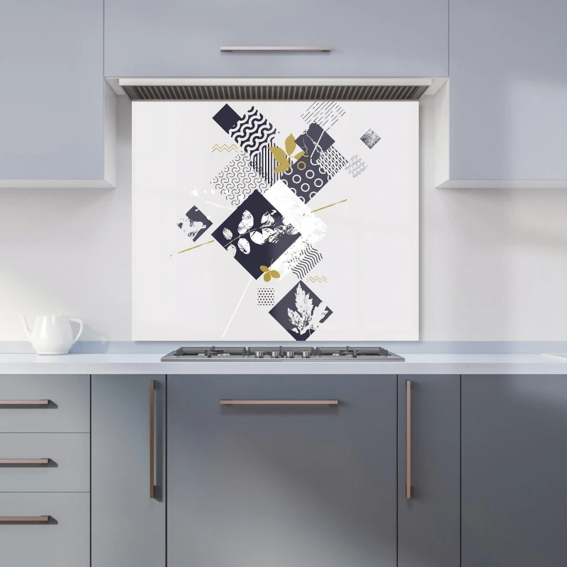 Image of Warren Reed Designer Monochrome Pencil Scribble Premium Glass Kitchen Splashback W900mm X H650mm