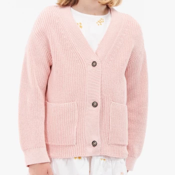 Image of Barbour Girls Sophie Cardigan - Petal Pink - 10-11 Years