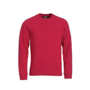 Image of Clique Unisex Adult Classic Plain Round Neck Sweatshirt (XS) (Red)
