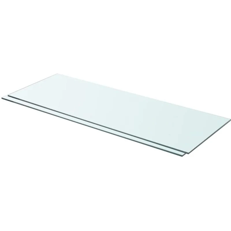 Image of VIDAXL Shelves 2 pcs Panel Glass Clear 80x30cm Vidaxl 3051576