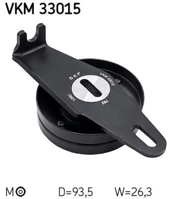 Image of SKF Deflection / guide pulley, V-ribbed belt SKF VKM 33015