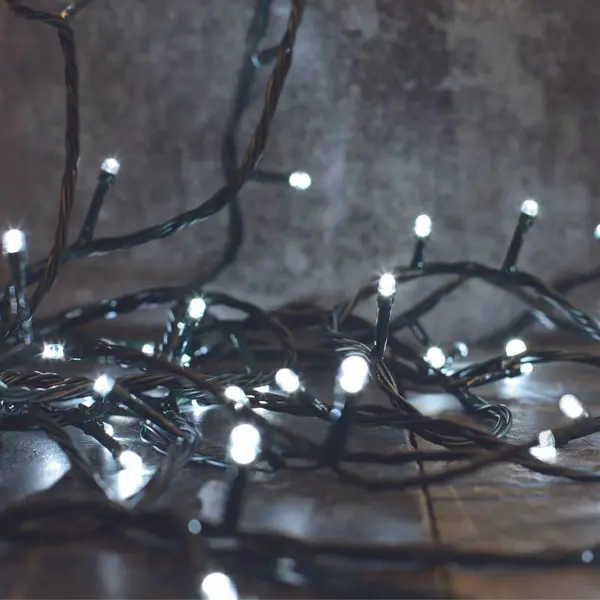 Image of Festive 28.7m Indoor & Outdoor Multifunction Christmas Fairy Lights 360 White LEDs