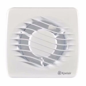 image of Xpelair DX100T 4 100mm Square Bathroom Extrator Fan With Timer