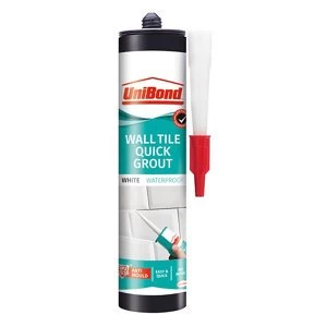 Image of UniBond Ready mixed White Wall tile Grout 0.46kg Cartridge