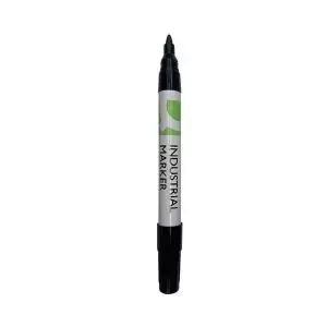 Image of Q-Connect Industrial Marker Bullet Tip Black Pack of 10 KF10488