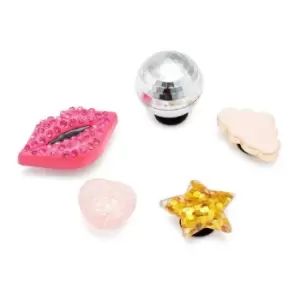 Image of Crocs Girlie Girl 5 Pack Charms - Multi
