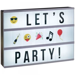 Image of Locomocean A4 LED Cinematic Light Box with 90 Letters and 10 Emojis