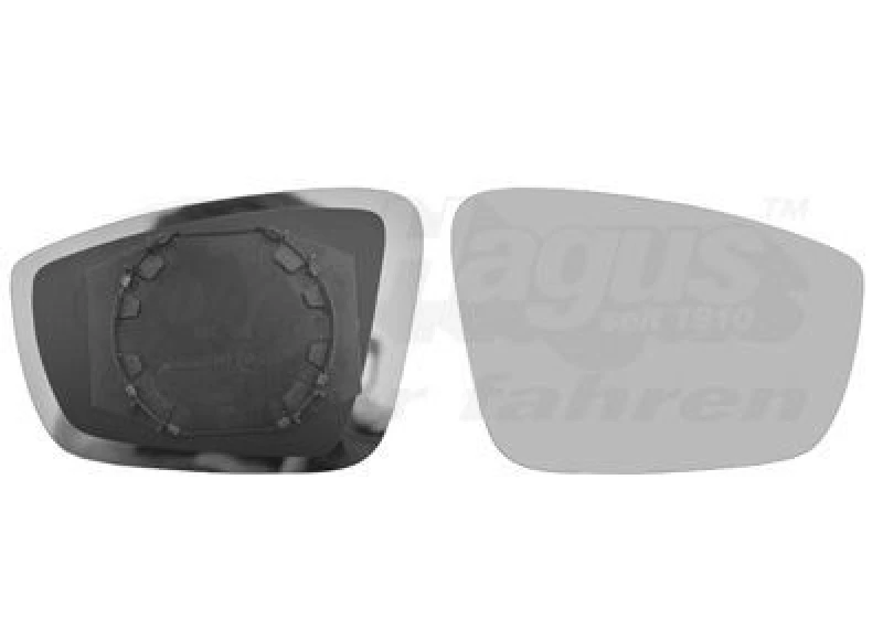 Image of VAN WEZEL Wing mirror glass VAN WEZEL 7617832