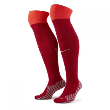 image of Nike Liverpool Home Socks 2021 2022 - Red