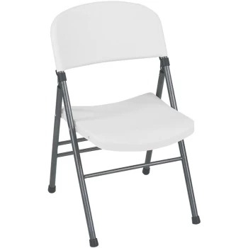 image of COSCO 4 Pack Of Indoor Outdoor Molded Resin Folding Dining Chairs - White