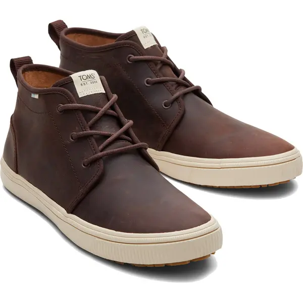 Image of Toms Mens Carlo Mid Terrain Water Resistant Chukka Ankle Boots - UK 8