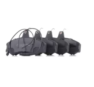 Image of RIDEX Brake pad set 402B0351 Brake pads,Brake pad set, disc brake VW,FIAT,PEUGEOT,L 80,DUCATO Pritsche/Fahrgestell (290),DUCATO Kasten (290)