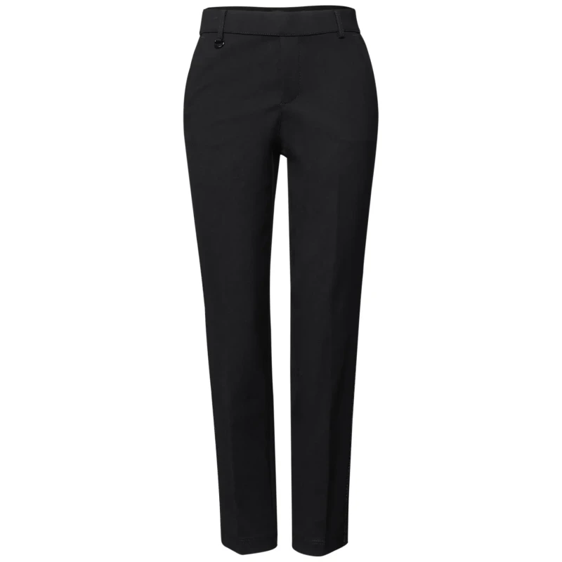 Image of cecil Womens chino Trousers Cecil Solid Punto Di Roma Noir Female 32