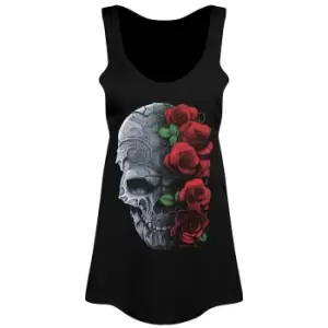 image of Requiem Collective Ladies/Womens Immortal Bloom Floaty Tank (Large (UK 12-14)) (Black)