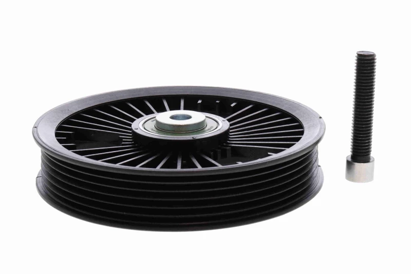 Image of VAICO V46-0317 Idler Pulley Q+, original equipment manufacturer quality Deflection/Guide Pulley,v-ribbed belt (312)