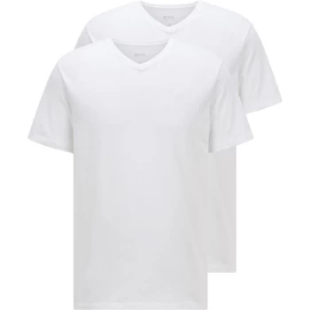 Image of Boss Boss 2 Pack V Neck T Shirt - White