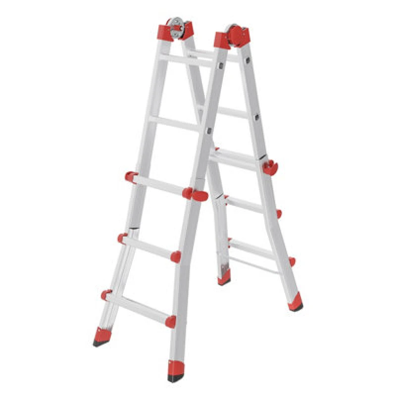 Image of Hailo M80 Aluminium Multipurpose Ladder 4X3 Rungs