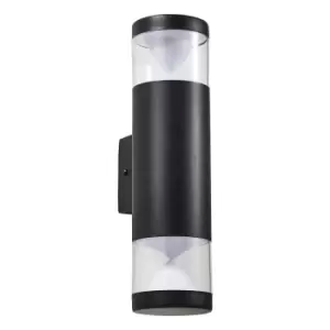 image of Zink POLLUX 8W LED Outdoor Up and Down Wall Light Black