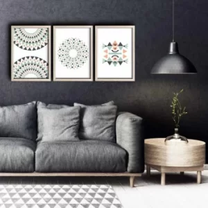 Image of 3PKCT-006 Multicolor Decorative Framed MDF Painting (3 Pieces)