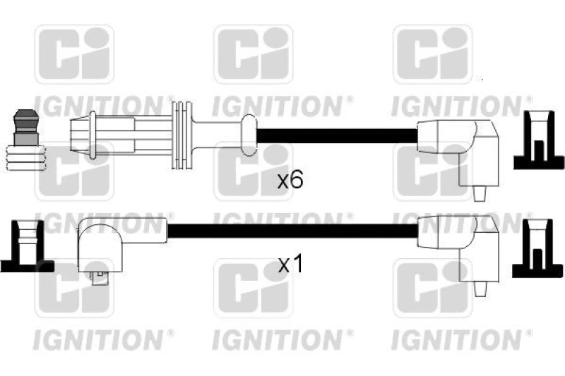 Image of QUINTON HAZELL Ignition lead set QUINTON HAZELL XC250