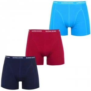 image of Bjorn Borg 3 Pack Tonal Trunks - Blue Danube