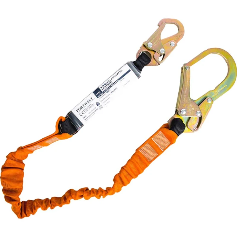 Image of Portwest Shock Absorbing Single Lanyard FP74K1R
