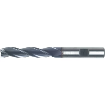 Image of 4.00MM HSS-Co 8% 3 Flute Weldon Shank Long Series Slot Drills - TiCN Coated