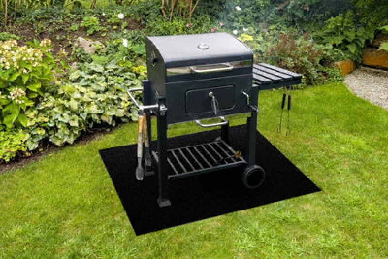 Image of RUGSX Rugsx - triumph 990 protective grill mat for terrace, outdoor - Black 140x200cm @233815