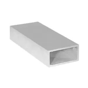 Moderix Anodized Aluminum Bar Rectangular Tube Profile Straight Edge, Pack of 2.