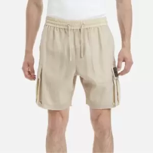 image of Calvin Klein Jeans Mens Mesh Ripstop Cargo Shorts - Classic Beige - M