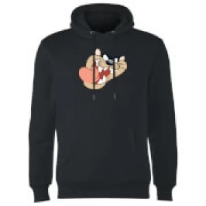 image of Looney Tunes Tasmanian Devil Face Hoodie - Black