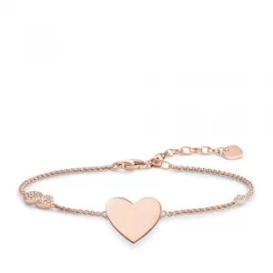 image of THOMAS SABO Rose Gold Heart with Infinity Bracelet A1486-416-14