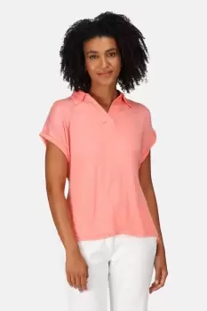 Image of Drop Shoulder 'Lupine' Short Sleeve Top