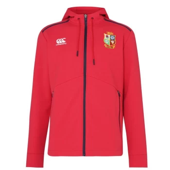 Image of Canterbury British and Irish Lions Full Zip Hoodie Mens - Red