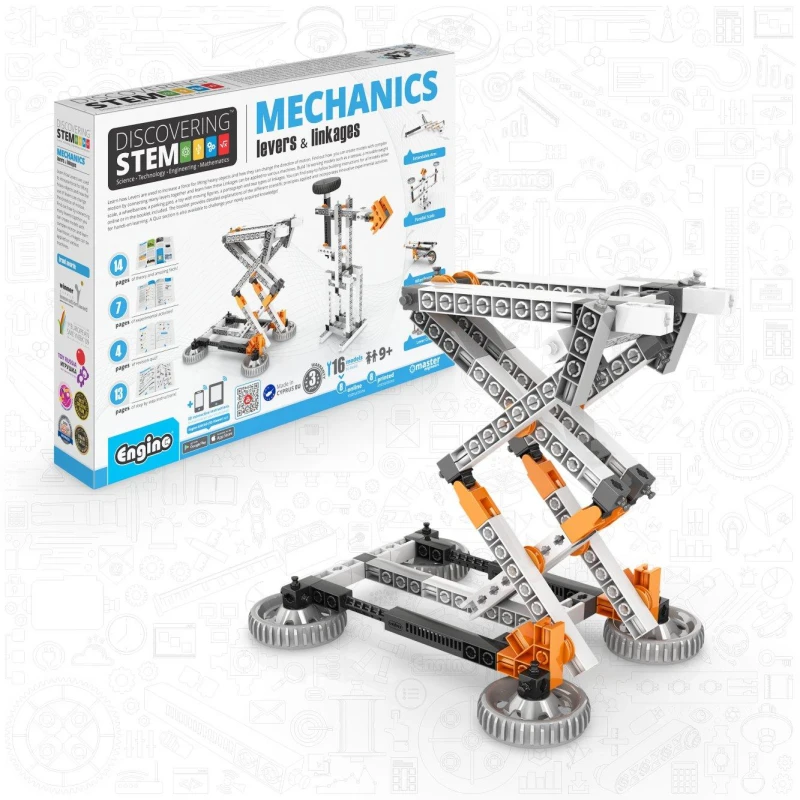 Image of Engino Discovering STEM Mechanics Levers & Linkages White unisex