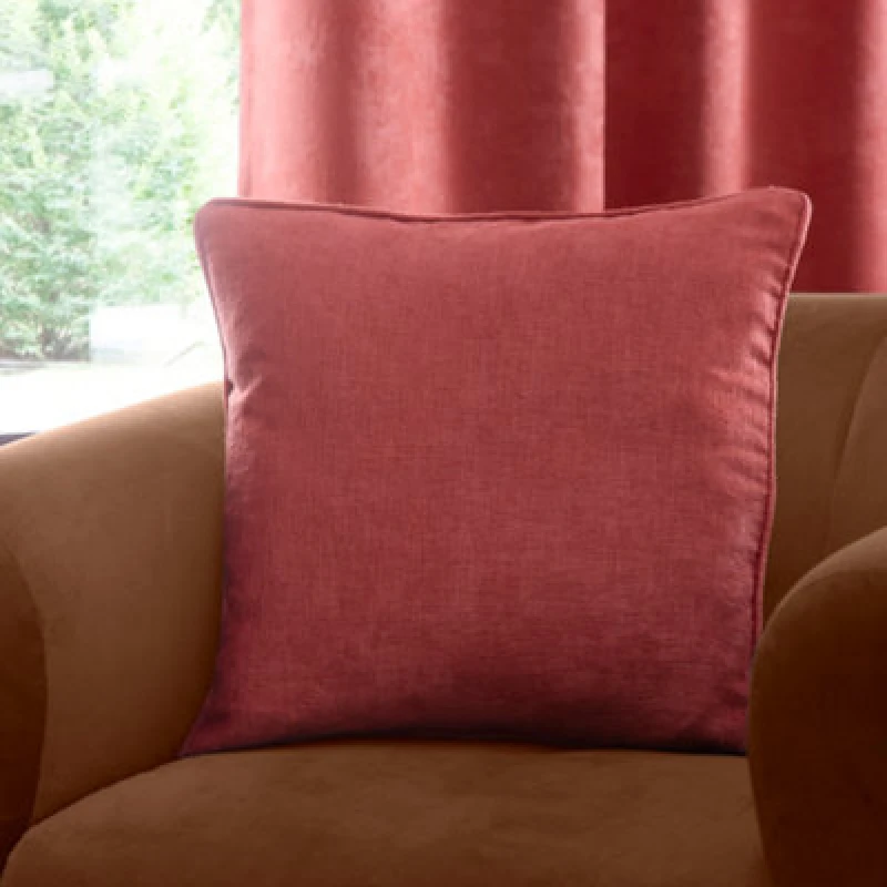 Image of Fusion Strata Filled Cushion 43cm x 43cm Terracotta