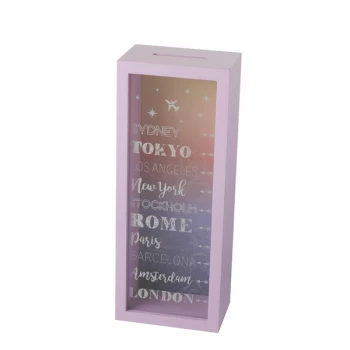 Image of Pink Travelling Money Box By Heaven Sends