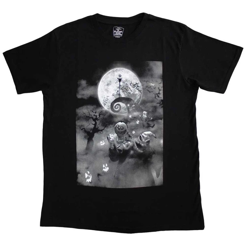 Image of Disney Oogie Scene T Shirt Black unisex