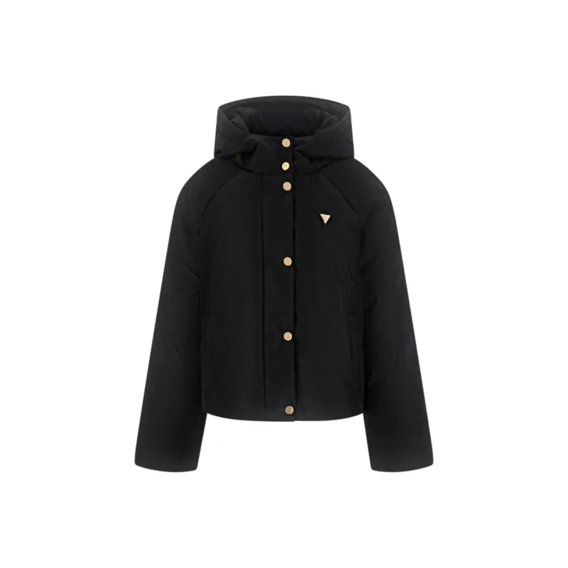 Image of Guess Womens down jacket Guess 4G Boxy Noir Female XS