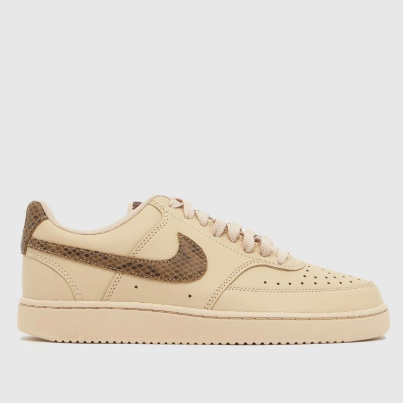Image of Nike Court Vision Trainers in Beige Multi Beige Multi UK 8 (EU 42½)