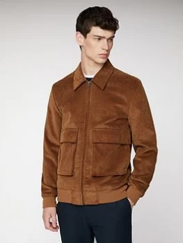 image of Ben Sherman Cord Jacket - Tan, Size S, Men