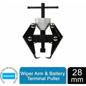 image of Wiper Arm & Battery Terminal Puller 28mm Capacity 499236 - Silverline