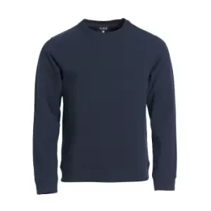 Image of Clique Unisex Adult Classic Plain Round Neck Sweatshirt (XS) (Dark Navy)