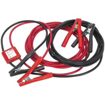 Image of Sealey PROJ/12/24 Battery Booster Cable Jump Leads Electronics Protection 7m