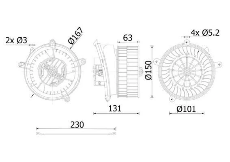 Image of Blower motor MAHLE AB 59 000S