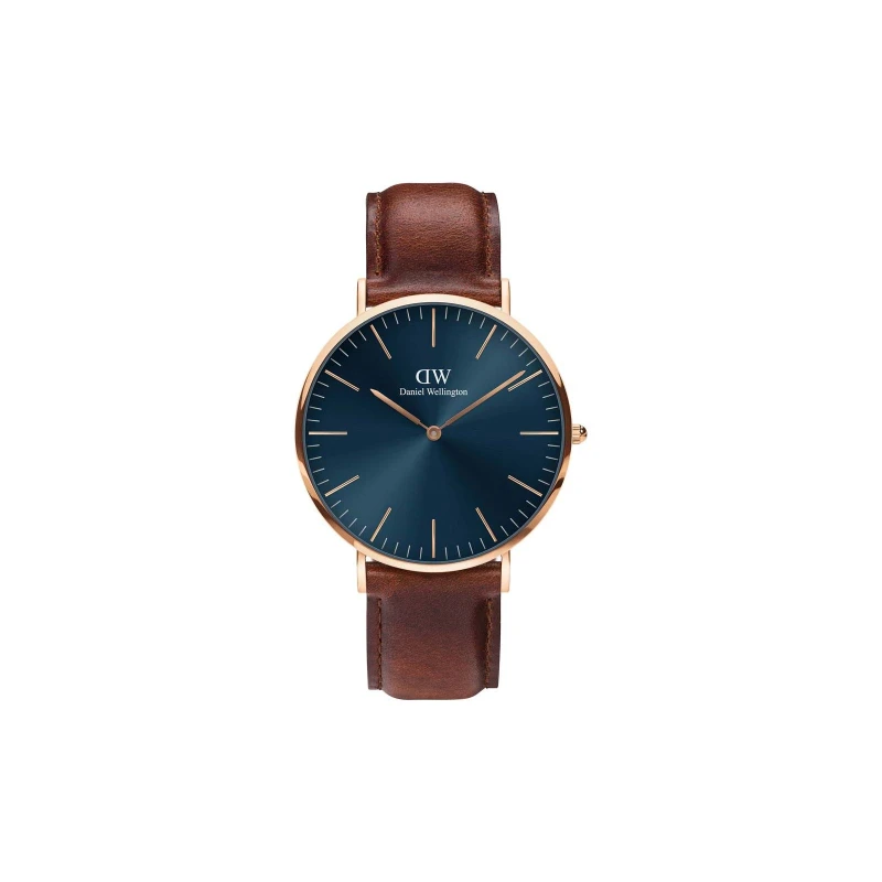 Image of Daniel Wellington Classic 40 St Mawes Rose Gold Arctic White Dial Mens Watch DW00100626 DW00100626